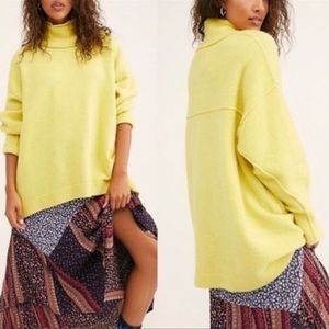Free People Afterglow Mock Neck Sweater XL